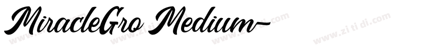 MiracleGro Medium字体转换